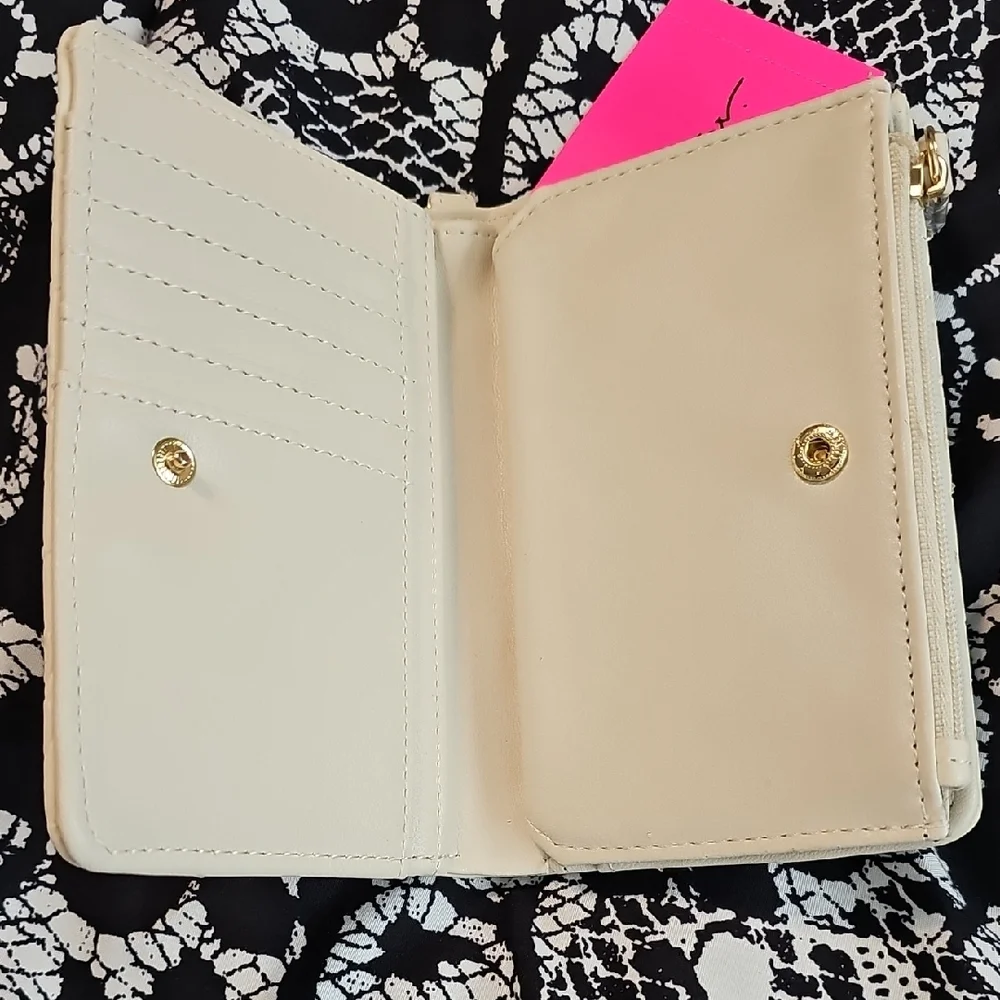 Betsey Johnson Cream Wallet with Heart Charm - Picture 3 of 4